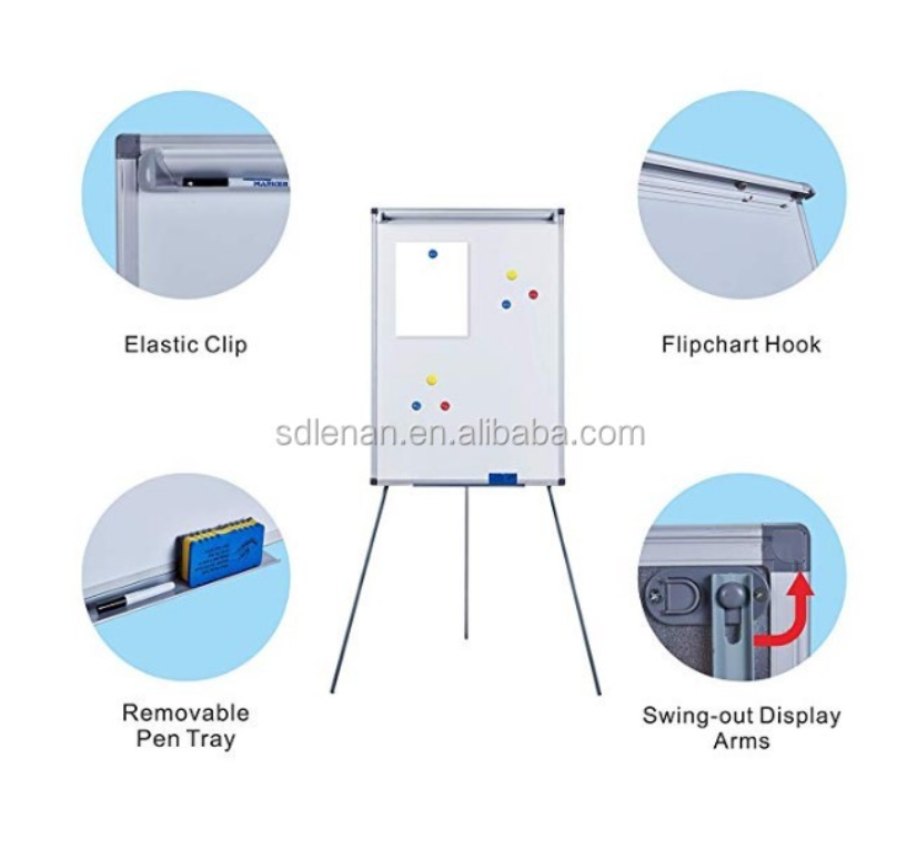 100X70 Cm Flip Chart Stand Whiteboard with Tripod Easel for School
