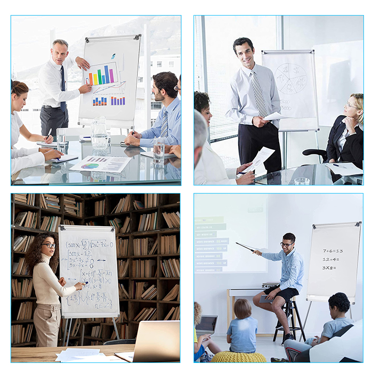 Buy Tripod Magnetic White Board Office Meeting Foldable Movable Flip Chart  Stand from Shunde Le Nan Color Printing & Whiteboard Factory, China