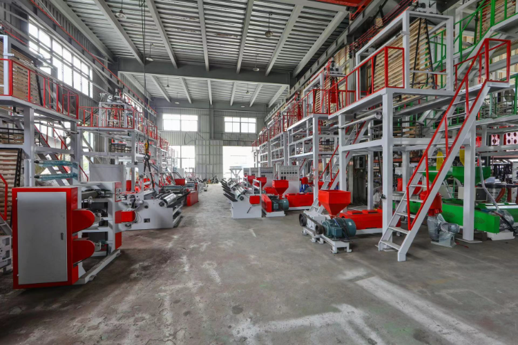 Rotary Die Head Pp Blown Film Machine With Chiller Water Cooling Film ...