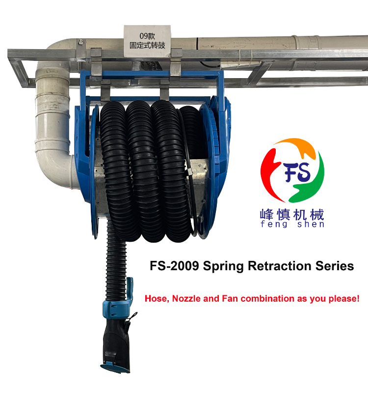 Buy Wholesale China Customization Vehicle Exhaust Extraction Hose Reel