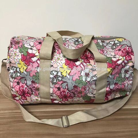 Bolsa de viaje grande de microfibra con impresión por sublimación para mujer - Bolso de lona de gran capacidad