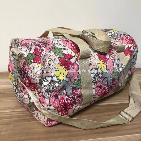 Bolsa de viaje grande de microfibra con impresión por sublimación para mujer - Bolso de lona de gran capacidad