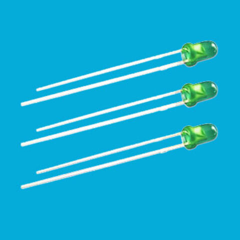 OEM 5000mcd LED verde de alta luminosidad con lente difusa de 3mm para montaje Through-hole
