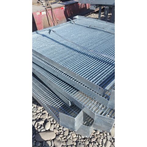 32 X 5mm Steel Walkway Grating , Flat Hot Dipped Galvanised Steel