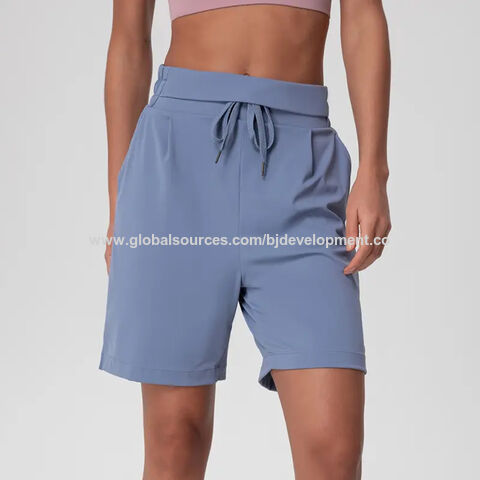 Short de Gym d'Été Taille Haute Femme Respirant avec Poches Personnalisé pour Yoga