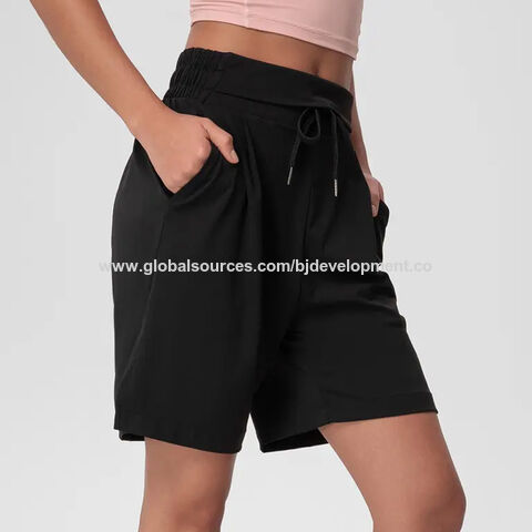 Short de Gym d'Été Taille Haute Femme Respirant avec Poches Personnalisé pour Yoga