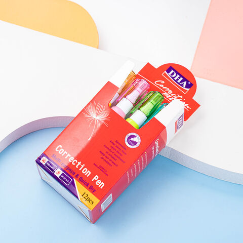 Caneta Corretora de Ponta Metálica Não Tóxica de Secagem Rápida 4ml DH-842