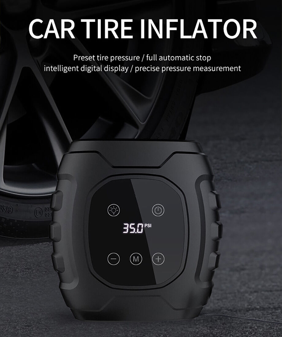 Buy Wholesale China Portable Dc12v Car Air Pump Digital Car Air Compressor Tyre Air Pressure