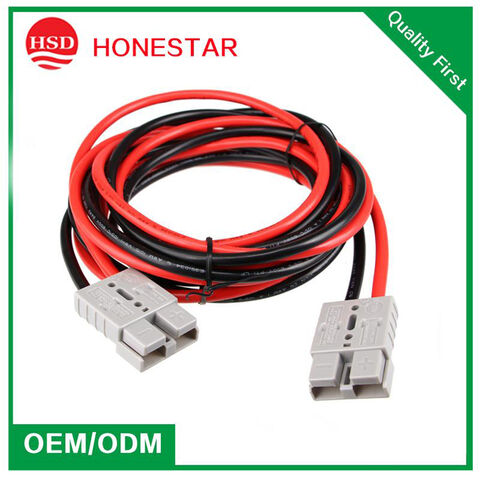 CABLE BATERIA CON CONECTOR ANDERSON ROJO + NEGRO