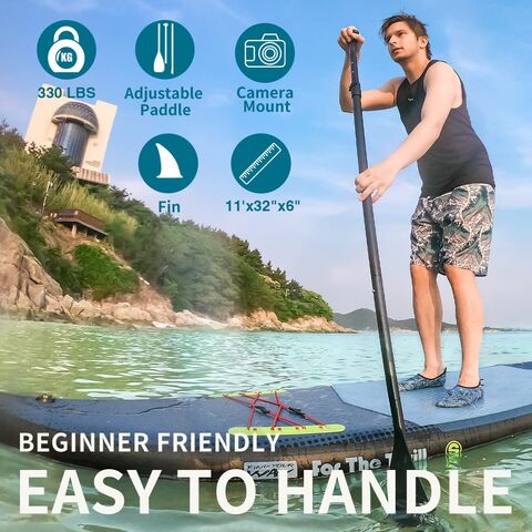 Inflatable Paddle Board Stand up Adults with Adjustable Paddle, 1 Set -  City Market