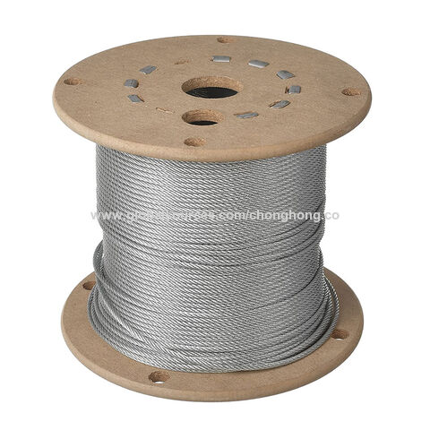 6x19+iwrc Galvanized Steel Cable 5/64 Galvanized Aircraft Cable 1000ft  Plastic Reels Wire Rope, Wire Rope, Stainless Steel Wire Rope, Galvanized  Aircraft Cable - Buy China Wholesale Galvanized Steel Wire Rope $0.5