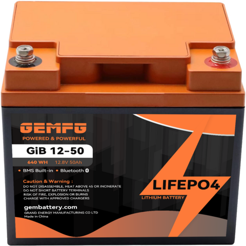 ▷ Lithium battery LiFePO4 12.8V 50Ah