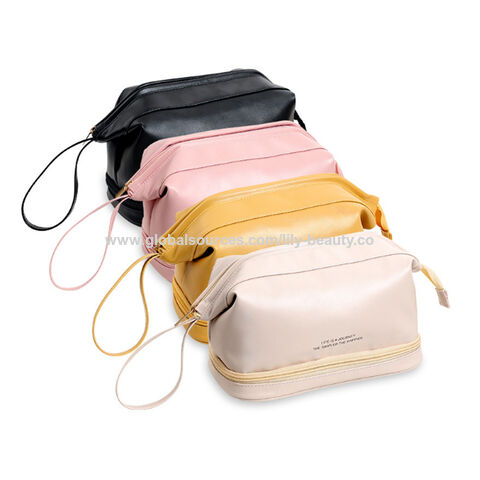 Large Cosmetic Bag, Makeup Bag, Double Layer for Women, Make-Up