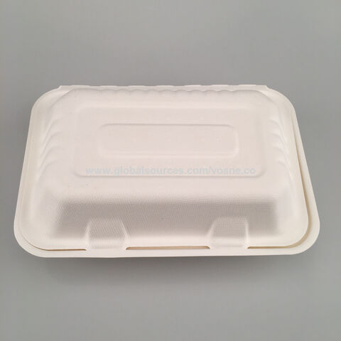 Bagasse Rectangular Food Container (Food Tray Range 4)