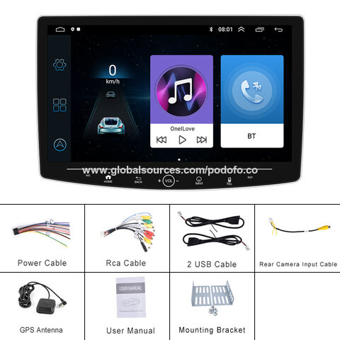 Compre ¡ue/ru Stock! Podofo 2 64 1 Din Android Car Radio Autoradio 7  pantalla Táctil Retráctil Gps Wifi Bt Fm Rds Aux Oem Fábrica y Android Car  Radio de China por 52.99 USD