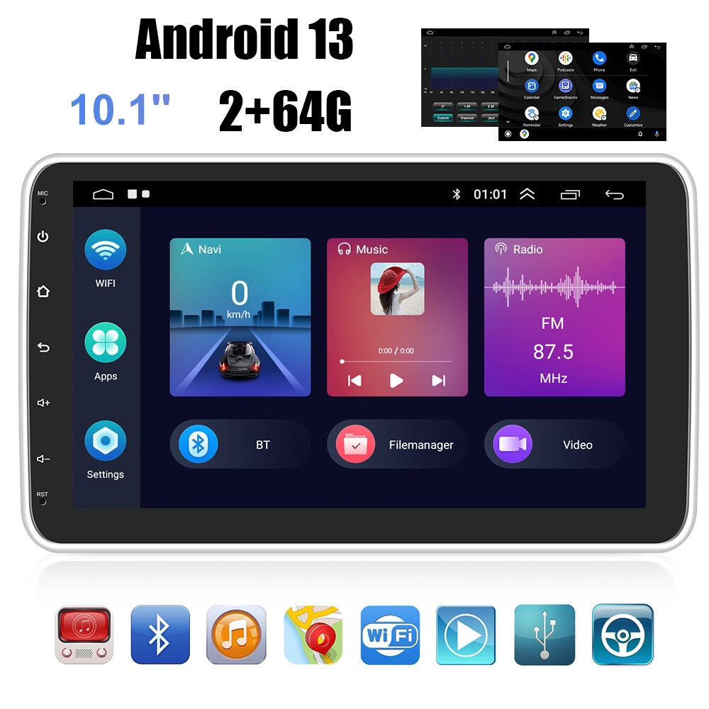Achetez en gros Podofo 10.1 1 Din Android Voiture Radio Stéréo Autoradio  360 Degrés Rotation/gps/wifi/carplay/hifi Auto Electronique 2 64 Chine et 1  Din Android Autoradio à 72.99 USD