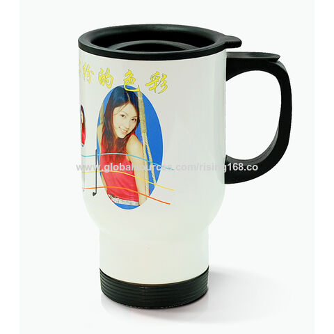 Reusable Coffee Cup Custom White Travel Enamel Mugs Sublimation Blanks -  China Wholesale Enamel Mugs and Ceramic Mug price
