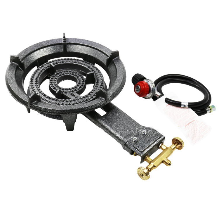 Single Propane Burner Stove, Cast Iron Portable Stove With Adjustable  Regulator