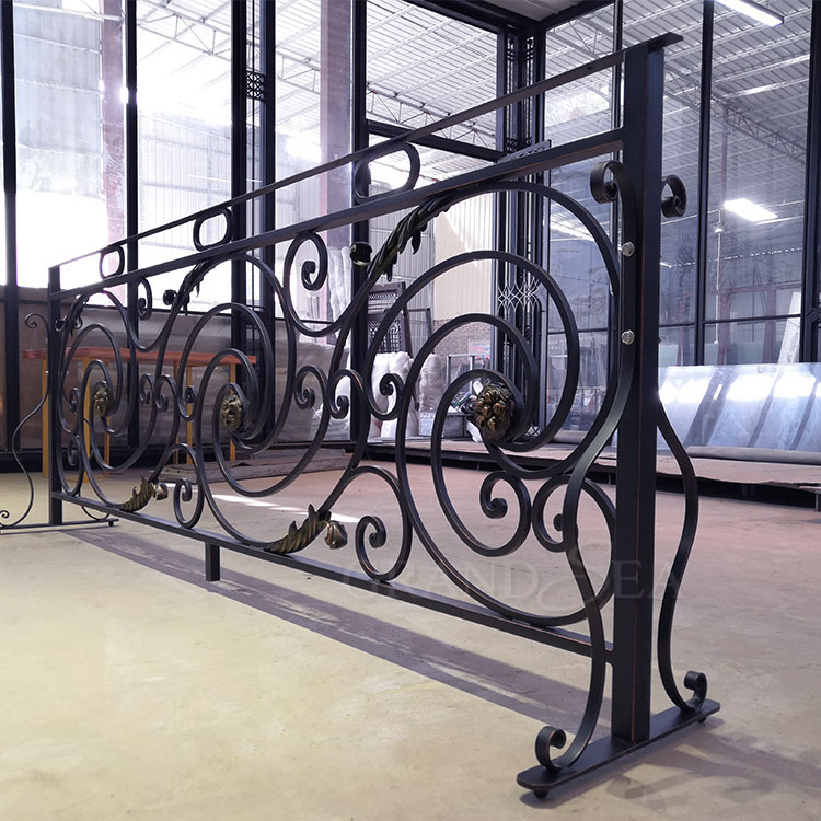 Tough Material Beautiful Iron Stair Railing Wrought Designs ...