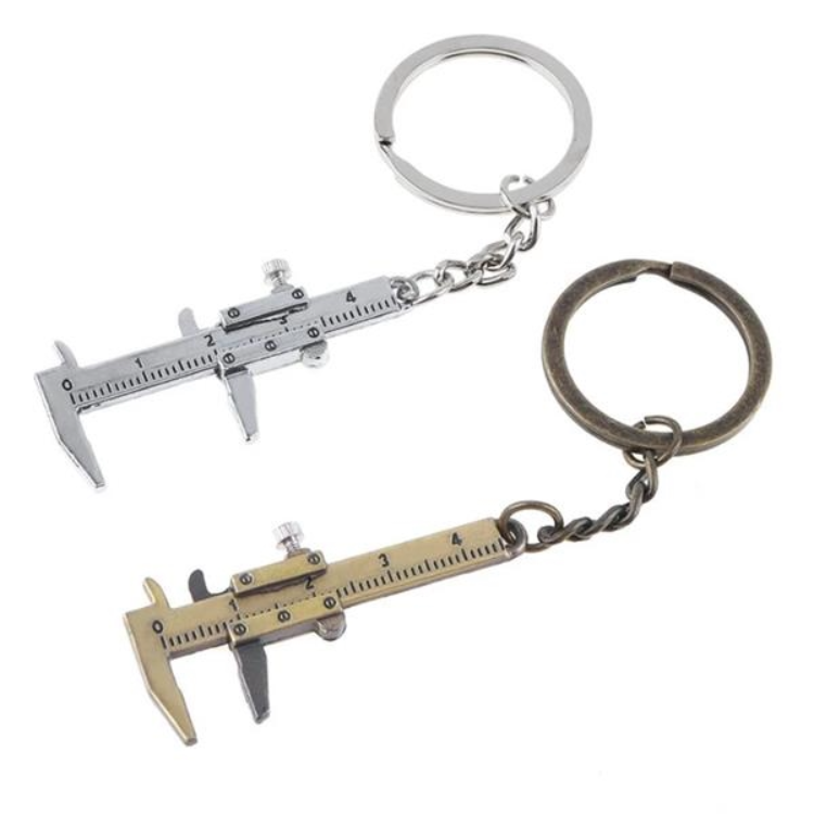 Mini Vernier Caliper With Keychain Automobile Key Ring - Explore China ...