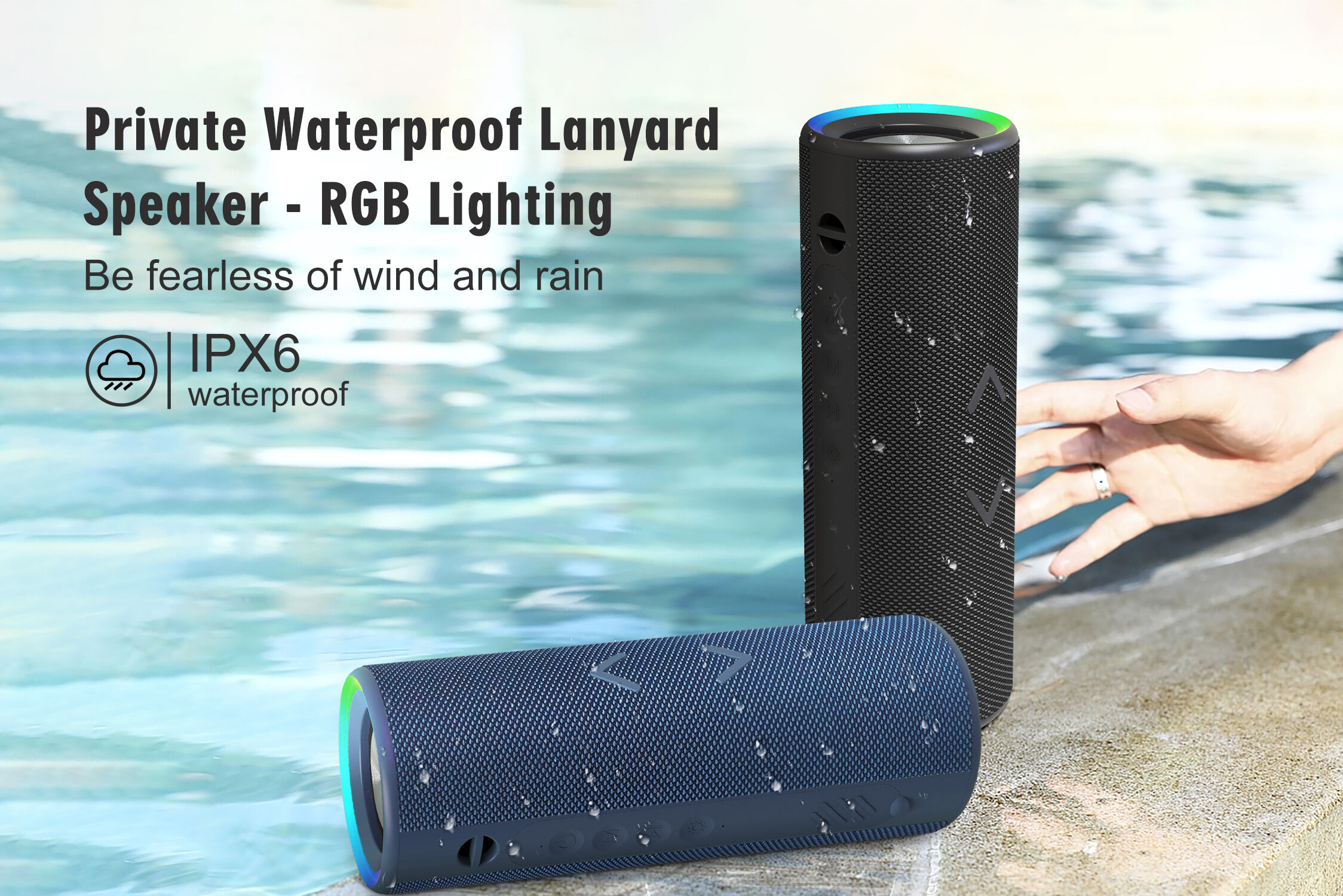 Buy Wholesale China Rgb Speaker Waterproof Ipx6 Level Support Hands ...