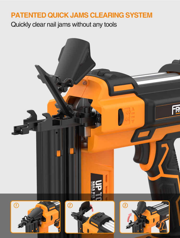 Buy Wholesale China Freeman 16 Gauge 20v Lithiumion Battery Electric Cordless U Nail Gun