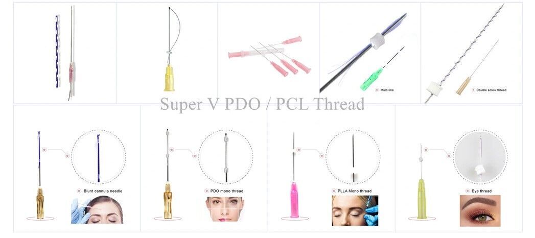 Pdo Thread Type Buy Wholesale China Pdo Thread Lift Cog 3d W Needle 19g 100mm Beauty ...