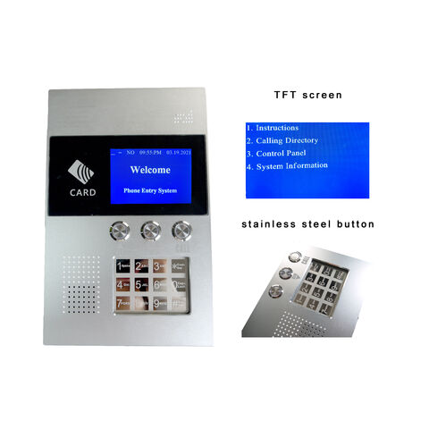 Video Intercom System WIFI Keypad Swipe tag Mobile phone app Surface mount  Home