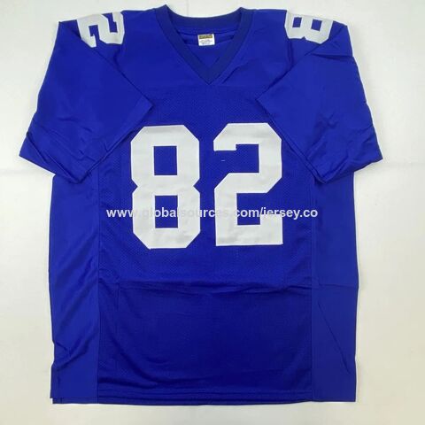 Buy Wholesale China Signed Authenticated American Football Uniforms Jersey  Mario Manningham Deebo Samuel Tommy Maddox Vince Papale & Autographed Jersey  at USD 6