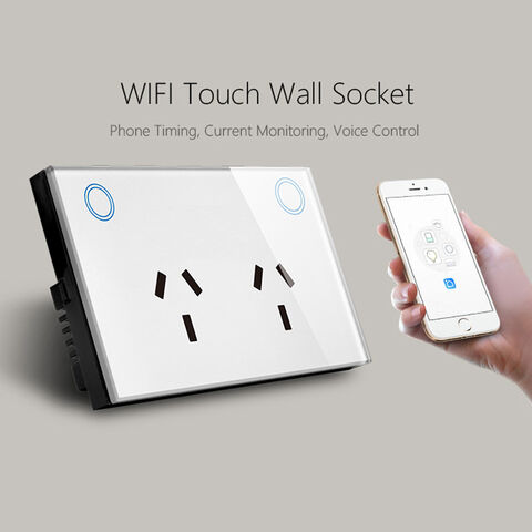 Kaufen Sie China Großhandels-Wifi Wand Steckdose Mobile App Smart Life  Control Doppel Power Point Alexa Voice Touch Panel Steckdose Mit Glas Ce  Unterstützung und Intelligenter Schalter Großhandelsanbietern zu einem  Preis von 26