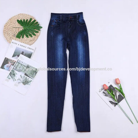 Leggins Tipo Jeans Mujer Pantalones De Mezclilla Mujer