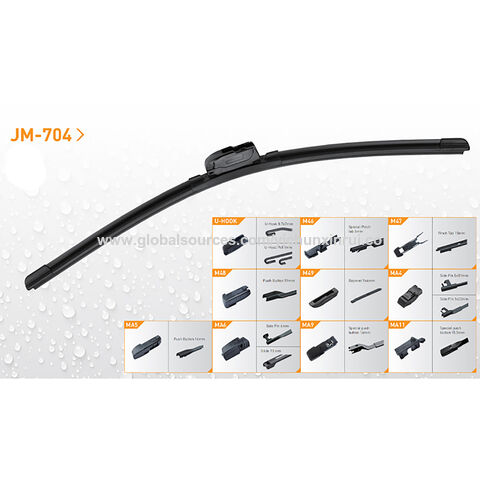 Buy Wholesale China Full Size Windshield Wiper Universal Wiper Blades Front Window  Wiper With Frame & Tire Wheel Cover at USD 0.88
