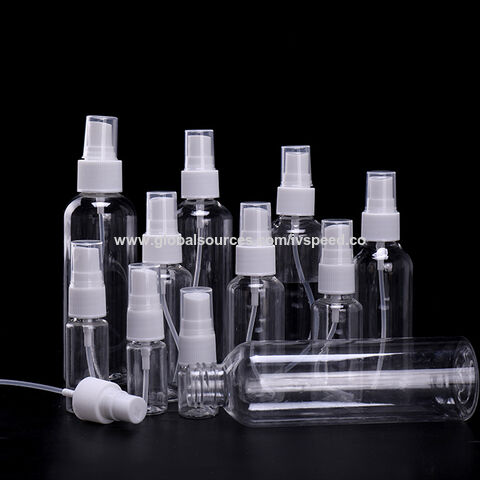 Manufacturer Custom 10 15 20 30 50 60ml Colored PET Recycled Luxury Empty Plastic Pump Spray Perfume Bottles For Cosmetics