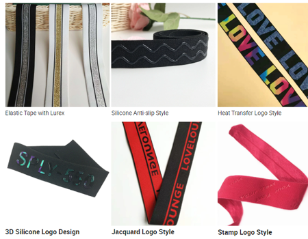 Custom 3D Silicone Logo Printed Underwear Elastic Band for Men Boxer -  China Elastic Band and Elastic Tape price