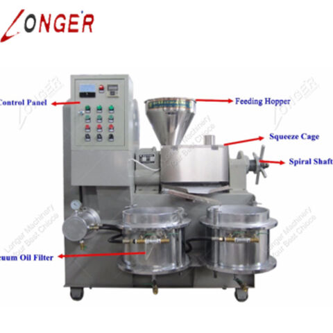Mesin Press Minyak Ulir Industri 200kg/jam, Pemasok Mesin Press Minyak Rami
