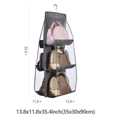 Buy Wholesale China New Style 6 Large Pockets Purses Hanger Hanging Handbag  Organizer Bags Storage Holder & Mulitle Pocket Hanging Bag at USD 2.9