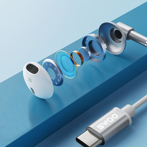 Achetez en gros Bwoo Nouvelle Arrivée écouteur En Métal Avec Micro 1,2 M  Confortable Pour écouteur Filaire Samsung Mobile Type-c Chine et écouteur  Type-c à 2.5 USD