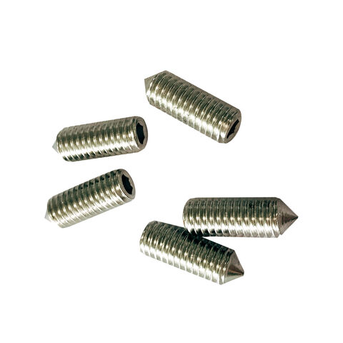 Socket grub screws - hex socket - cone point