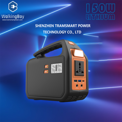 Estación de energía portátil generador solar S150 150W batería de litio pura forma sinusoidal AC entrada 45W capacidad 155Wh MPPT solar