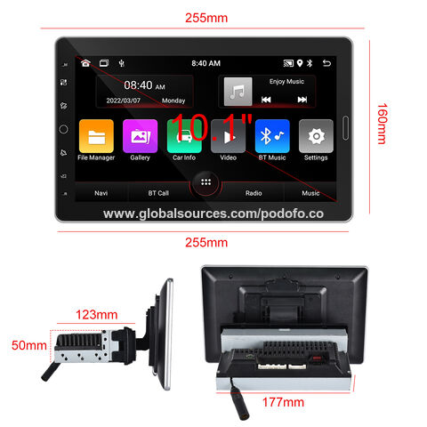 Compre ¡ue/ru Stock! Podofo 2 64 1 Din Android Car Radio Autoradio 7  pantalla Táctil Retráctil Gps Wifi Bt Fm Rds Aux Oem Fábrica y Android Car  Radio de China por 52.99 USD