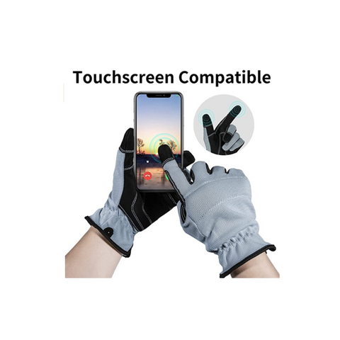 Durable, Touchscreen-compatible Work Gloves With Grip For Men