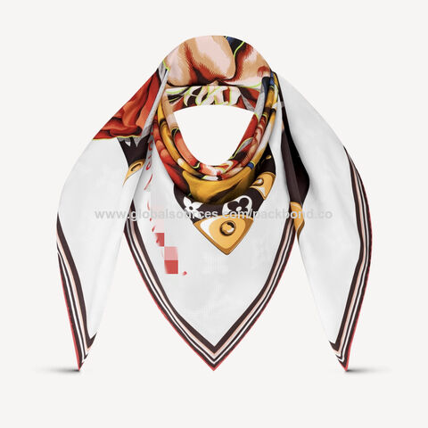 Wholesale Manufacturer New Arrival 90x90cm large square silk scarf