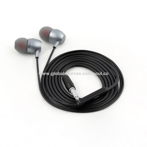 Auriculares deportivos estéreo con cable y micrófono de gran venta; Audífonos con cable y conector de 3.5 mm para móviles
