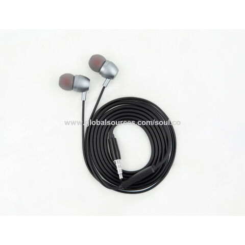 Auriculares deportivos estéreo con cable y micrófono de gran venta; Audífonos con cable y conector de 3.5 mm para móviles