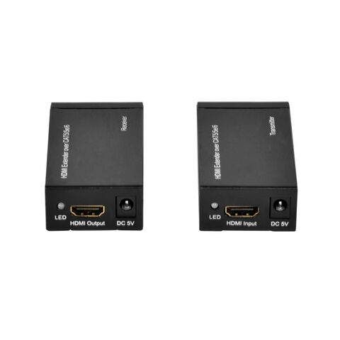 HDMI Extender Splitter 1x2 1080p Over Cat5e/Cat6/Cat7 Ethernet Cable with 2  H