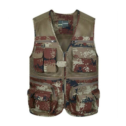 Buy China Wholesale Kaki Colour Multipockets Summer Fishing Clothing Vest & Men's  Vest $8.27