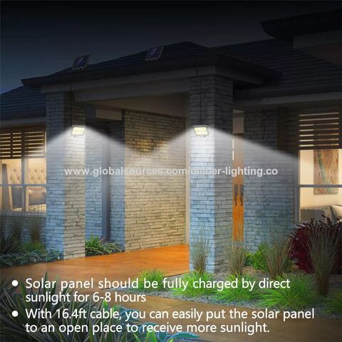 6 Appliques murales solaires d'extérieur, lanterne murale solaire avec 3  Modes et capteur de mouvement, éclairage extérieur étanche éclairage de  nuit