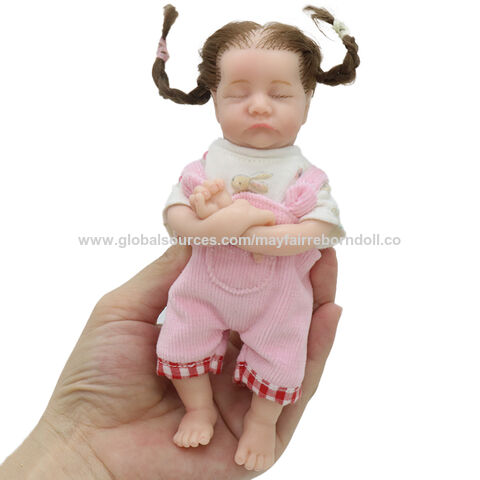 1pc 22-inch Full Body Vinyl Reborn Baby Doll, Lifelike Newborn Baby Girl  Doll In Pink Dress