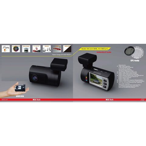 Mini0801 Miniature Dash Cam  Full HD 1080p Video & Optional GPS