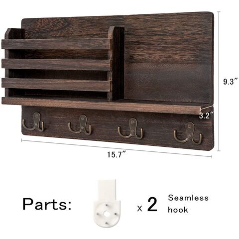 1pc Wooden Hanger Wooden Key Organizer Farmhouse Coat Hook Coat Hook Rack  Wood Utility Hook Towel Hook Mounted Key Rack Wooden Wall Hook Wood Home